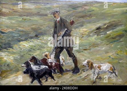 Hunter in the Dunes, 1913 von Max Liebermann (20. Juli 1847 - 8. Februar 1935) war ein deutscher Maler und Grafiker aschkenasisch-jüdischer Abstammung und einer der führenden Vertreter des Impressionismus in Deutschland und Kontinentaleuropa Stockfoto