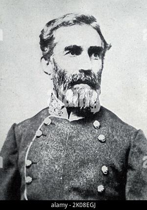 Colonel Braxton Bragg (22. März 1817 - 27. September 1876) war ein amerikanischer Armeeoffizier während des Zweiten Seminolenkrieges und des Mexikanisch-Amerikanischen Krieges sowie ein konföderierte Armeeoffizier, der während des Amerikanischen Bürgerkrieges als General in der Konföderierten Armee diente Stockfoto