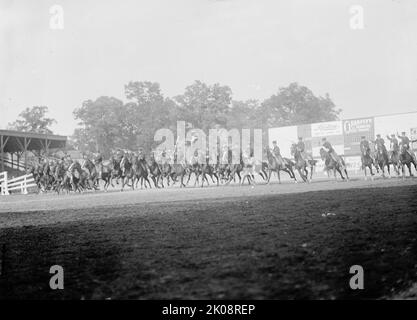 Pferdeshows - Demns - Bei Ft. Myer Cav., 1910. Stockfoto