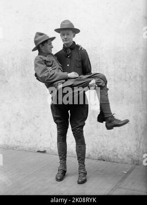 Vorführung Des Pfadfindertrainings, 1912. Stockfoto