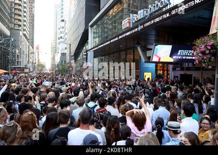 Atmosphäre außerhalb der "im Gespräch mit... Taylor Swift' während des Toronto International Film Festival 2022, das am 9. September 2022 im TIFF Bell Lightbox in Toronto, Kanada, stattfand © JPA / AFF-USA.COM Stockfoto