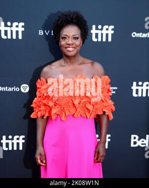 Viola Davis bei der Premiere von „The Woman King“ während des Toronto International Film Festival 2022, das am 9. September 2022 in der Roy Thomson Hall in Toronto, Kanada, stattfand © JPA / AFF-USA.COM Stockfoto