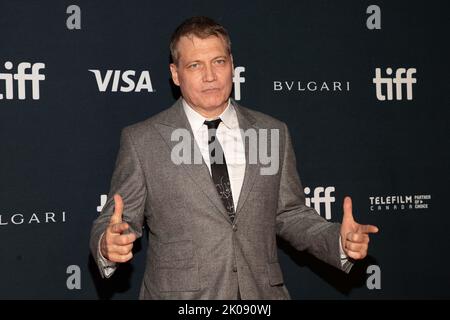 Toronto, Kanada. 09. September 2022. Holt McCalleny nimmt an der Premiere von 'Butcher's Crossing' beim Toronto International Film Festival 2022 in der Roy Thomson Hall am 09. September 2022 in Toronto, Ontario, Teil. Foto: PICJER/imageSPACE/Sipa USA Kredit: SIPA USA/Alamy Live News Stockfoto