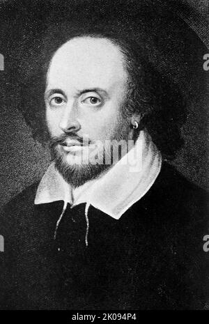 William Shakespeare, The Chandos Portrait. William Shakespeare (Taufen. 26. April 1564 - 23. April 1616) war ein englischer Dramatiker, Dichter und Schauspieler, weithin als der größte Schriftsteller in der englischen Sprache und der größte Dramatiker der Welt angesehen. Amtseid von Vizepräsidentin Kaala Harris bei ihrer Amtseinführung, Januar 20 2021. Stockfoto