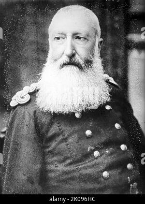 Leopold II. (1835 - 1909) war von 1865 bis 1909 der zweite König der Belgier und von 1885 bis 1908 durch seine eigenen Bemühungen der König-Souverän des Kongo-Freistaates. Stockfoto