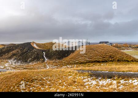 Wunderschönes Ost-Island im Oktober Stockfoto