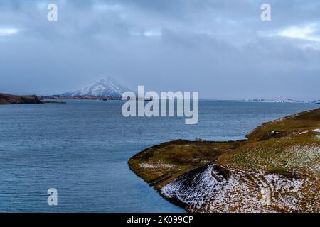 Wunderschönes Ost-Island im Oktober Stockfoto