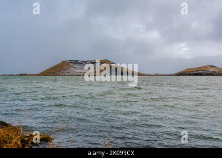 Wunderschönes Ost-Island im Oktober Stockfoto