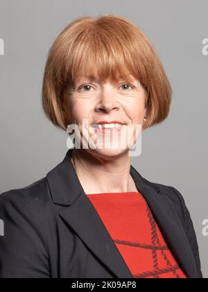 Wendy Morton ist die konservative Abgeordnete von Aldridge-Brownhills und bekleidete das Regierungsamt als Parlamentarische Staatssekretärin im Finanzministerium (Chief Whip). Stockfoto