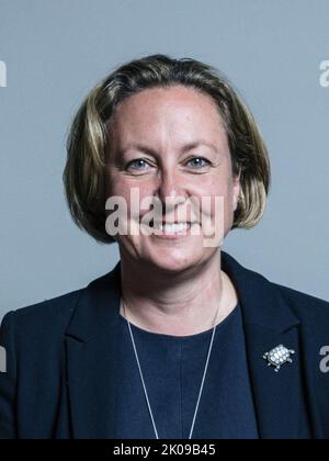 Die RT Hon Anne-Marie Trevelyan ist die konservative Abgeordnete von Berwick-upon-Tweed und hält das Amt des Staatssekretärs für Verkehr der Regierung. Stockfoto
