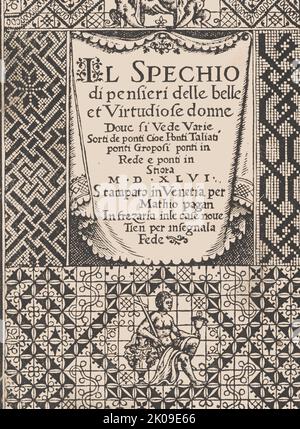 Spechio di pensieri delle Belle et Virtudiose donne, 1546. Stockfoto