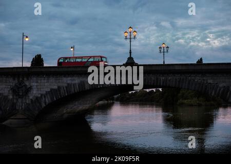 Thames River, Chiswick, London, Großbritannien Stockfoto