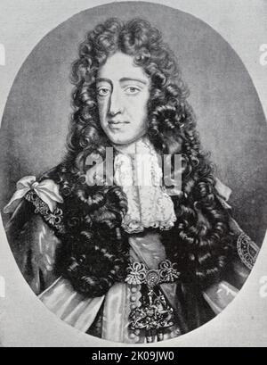 Wilhelm III. (4. November 1650 - 8. März 1702), auch bekannt als Wilhelm von Oranien, war von Geburt an der souveräne Prinz von Oranien, Stadthalter von Holland, Zeeland, Utrecht, Und Overijssel in der Niederländischen Republik ab dem 1670s, und König von England, Irland und Schottland von 1689 bis zu seinem Tod im Jahr 1702. Stockfoto