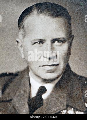 Air Chief Marshal Sir Hugh Pughe Lloyd, GBE, KCB, MC, DFC (12. Dezember 1894 - 14. Juli 1981) war ein hochrangiger Kommandant der Royal Air Force. Stockfoto