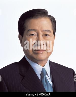 Kim DAE-jung (1924 - 2009), südkoreanischer Staatsmann und Aktivist, der von 1998 bis 2003 als achter Präsident Südkoreas fungierte. 2000 erhielt er den Friedensnobelpreis für seine Arbeit für Demokratie und Menschenrechte in Südkorea und in Ostasien im Allgemeinen sowie für Frieden und Versöhnung mit Nordkorea und Japan. Stockfoto