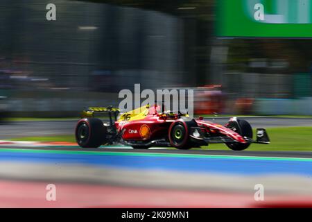 Charles Leclerc (MON) Ferrari F1-75 während der Qualifikation der FORMEL 1 PIRELLI GRAN PREMIO D'ITALIA 2022 Stockfoto