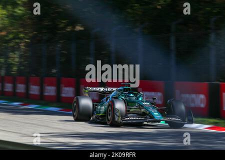 Lance Stroll (CAN) Aston Martn AMR22 während der Qualifikation der FORMEL 1 PIRELLI GRAN PREMIO dâ €™ITALIA 2022 Stockfoto