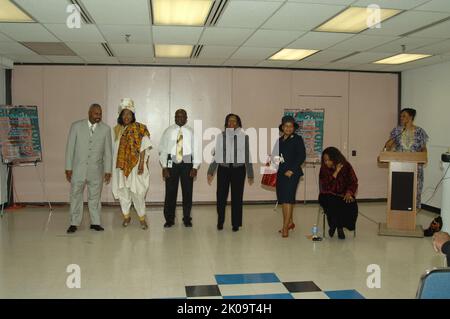 Black History Month Programm - HUD Black History Month Programm, HUD Hauptquartier: 'Feier des Multikulturalismus'. Black History Month Programmthema, HUD Black History Month Programm, HUD Hauptquartier: 'Feier des Multikulturalismus'. Stockfoto