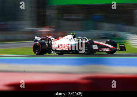 Mick Schumacher (GER) Haas VF-22 während der Qualifikation zur FORMEL 1 PIRELLI GRAN PREMIO D'ITALIA 2022 Stockfoto