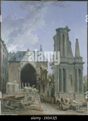 L'Eglise des Feuillants en d&#xe9;Molition, c1804. Stockfoto