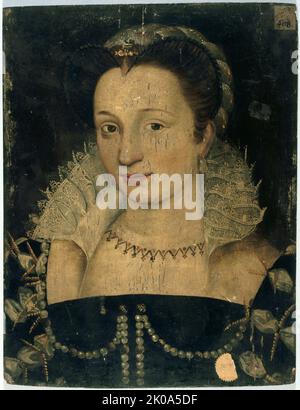 Porträt einer Frau, bekannt als Gabrielle d'Estr&#xe9;es (1573-1599), c1590. Stockfoto