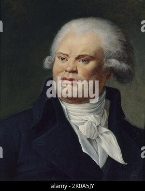 Porträt von Georges Danton (1759-1794), Sprecher und Politiker, c1790. Stockfoto