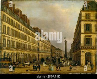 Rue de Castiglione, 1829. Stockfoto