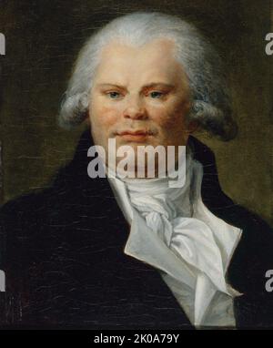 Porträt von Georges Danton (1759-1794), Sprecher und Politiker, c1790. Stockfoto