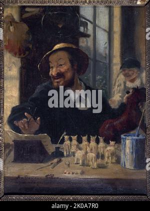 Porträt von Alexandre Schanne (1823-1887), Modell von "Schaunard" aus "La Vie de Boheme" von Murger, c1880. Stockfoto