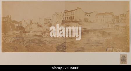 Arenes de Lutece (Panorama), 5. Arrondissement, Paris, 1870. Stockfoto
