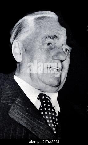 Friedrich Wilhelm Reinhold Pieck (1876 - 1960) deutscher kommunistischer Politiker, der von 1946 bis 1950 Vorsitzender der Sozialistischen Einheitspartei und von 1949 bis 1960 Präsident der Deutschen Demokratischen Republik war. Stockfoto