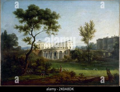 Das Haus von Beaumarchais und die Bastille, c1788. Stockfoto