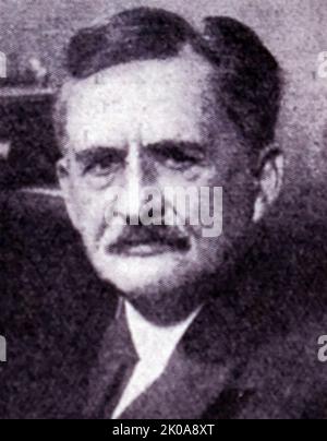 Albert Abraham Michelson FFRS HFRSE (19. Dezember 1852 - 9. Mai 1931) war ein in Deutschland geborener amerikanischer Physiker, der für seine Arbeiten zur Messung der Lichtgeschwindigkeit und insbesondere für das Michelson-Morley-Experiment bekannt war. 1907 erhielt er den Nobelpreis für Physik und wurde damit der erste Amerikaner, der den Nobelpreis für Wissenschaft gewann. Stockfoto