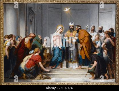 Hochzeit der Jungfrau. Studie für die Komposition in der Kirche Notre-Dame-de-Lorette, c1833. Stockfoto