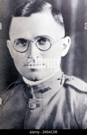 Harry S. Truman (8. Mai 1884 - 26. Dezember 1972) war ein amerikanischer Politiker, der von 1945 bis 1953 Präsident der Vereinigten Staaten von 33. war. Foto von Truman als junger Offizier im Ersten Weltkrieg Stockfoto