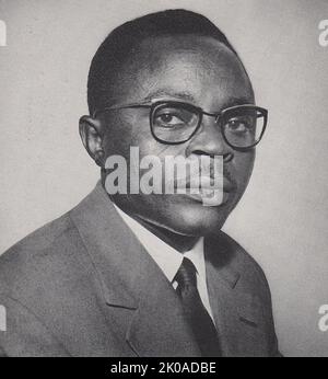 Maurice Yameogo (1921 - 1993) war von 1959 bis 1966 der erste Präsident der Republik Obervolta, heute Burkina Faso genannt Stockfoto