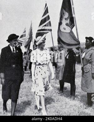 Prinzessin Elizabeth (später Königin Elizabeth II.) von England, auf Südafrika-Tournee, 1947 Stockfoto