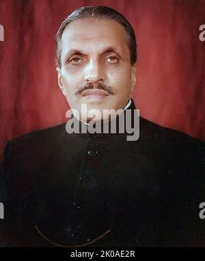 General Muhammad Zia-ul-Haq (12. August 1924 - 17. August 1988) war ein vier-Sterne-General, der nach der Erklärung des Kriegsrechts im Jahr 1977 zum sechsten Präsidenten Pakistans ernannt wurde. Er diente von 1978 bis zu seinem Tod bei einem Flugzeugabsturz im Jahr 1988 als Staatsoberhaupt. Er bleibt der dienstälteste Staatschef des Landes und Stabschef der Armee Stockfoto