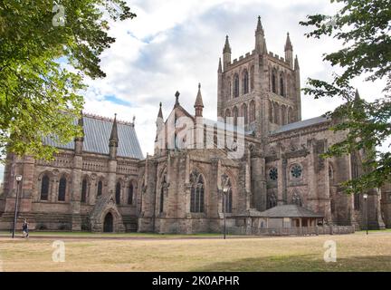 Hereford Cathedral, St. Mary the Virgin & St. Ethelbert the King, Herefordshire, England Stockfoto