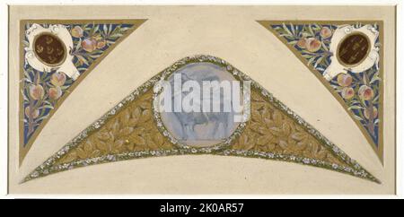 Skizze für die 'Festivaltreppe' im Hotel de Ville in Paris: Taurus, c1888-1898. Stockfoto