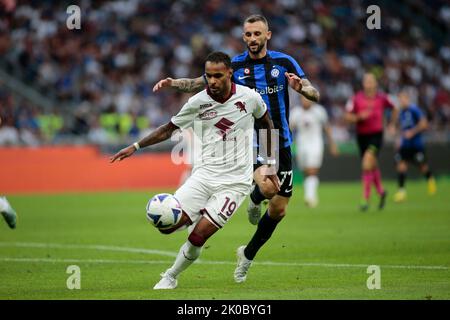 Mailand, Italien. 10. September 2022. Valentino Lazaro von Turin FC während der italienischen Serie A, Fußballspiel zwischen FC Inter und Turin FC, am 10. September 2022 im Giuseppe Meazza Stadium, San Siro, Mailand, Italien. Foto Nderim Kaceli Kredit: Unabhängige Fotoagentur/Alamy Live Nachrichten Stockfoto