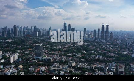 Jakarta offiziell die Special Capital Region von Jakarta, ist die Hauptstadt Indonesiens. Jakarta ist das Zentrum der Wirtschaft, Kultur und Politik von Stockfoto