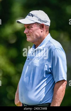 Jennings, Missouri, USA . 10. September 2022: Golfer Scott Parel während der zweiten Runde des Ascension Charity Classic im Norwood Hills Country Club in Jennings, MO Richard Ulreich/CSM Credit: CAL Sport Media/Alamy Live News Stockfoto