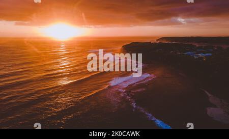 Sonnenaufgang am Mollymook Beach Ulladulla Stockfoto