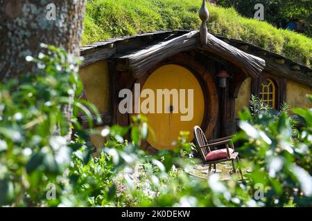 Hobbiton, Neuseeland, Matamata, Herr der Ringe/der Hobbit-Filmset