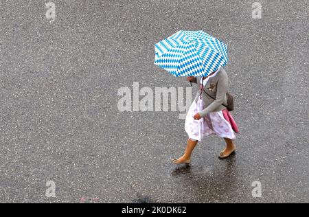 Pfaffenhofen a.D. Ilm, Deutschland. 11. September 2022. Volksfest Pfaffenhofen, ein bayerisches Volksfest am 11. September 2022 in Pfaffenhofen a.d.Ilm, Bayern, Deutschland. Quelle: Peter Schatz/Alamy Live News Stockfoto