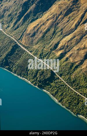 Wunderschöner Wakatiup Lake, Neuseeland Stockfoto