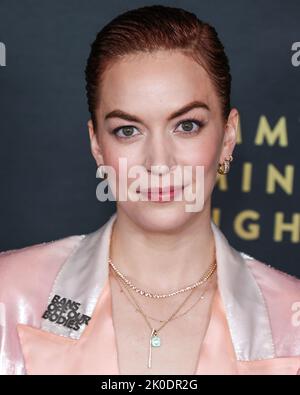 WEST HOLLYWOOD, LOS ANGELES, KALIFORNIEN, USA - 10. SEPTEMBER: Die amerikanische Schauspielerin Britt Lower kommt bei der jährlichen Primetime Emmy Awards 74. von Hollywood Reporter und sag-AFTRA, die am 10. September 2022 im Penthouse in Beverly, 8899, in West Hollywood, Los Angeles, Kalifornien, USA, stattfand. (Foto von Xavier Collin/Image Press Agency) Stockfoto