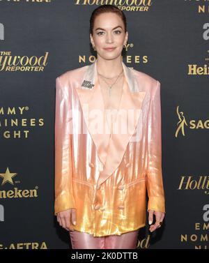 Los Angeles, USA. 10. September 2022. Britt Lower kommt bei der EMMY NOMINEES NIGHT von Hollywood Reporter und sag-AFTRA an, die am Samstag, den 10. September 2022, im Penthouse in Beverly, 8899 in West Hollywood, CA, stattfand. (Foto: Sthanlee B. Mirador/Sipa USA) Quelle: SIPA USA/Alamy Live News Stockfoto