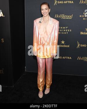 Los Angeles, USA. 10. September 2022. Britt Lower kommt bei der EMMY NOMINEES NIGHT von Hollywood Reporter und sag-AFTRA an, die am Samstag, den 10. September 2022, im Penthouse in Beverly, 8899 in West Hollywood, CA, stattfand. (Foto: Sthanlee B. Mirador/Sipa USA) Quelle: SIPA USA/Alamy Live News Stockfoto